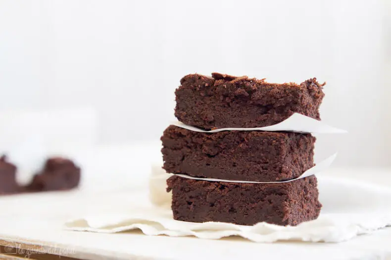 Brownies de chocolate con remolacha.