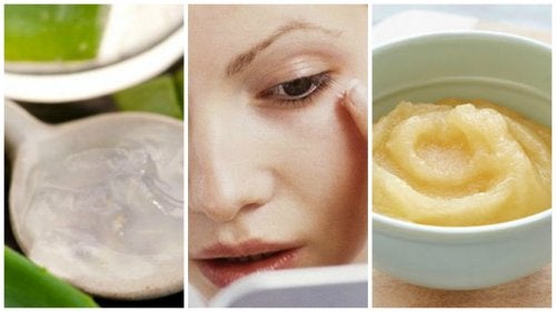Mascarilla casera de manzana, uvas y aloe vera para atenuar las arrugas