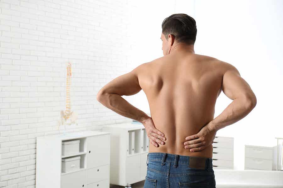 Paciente sin dolor de espalda