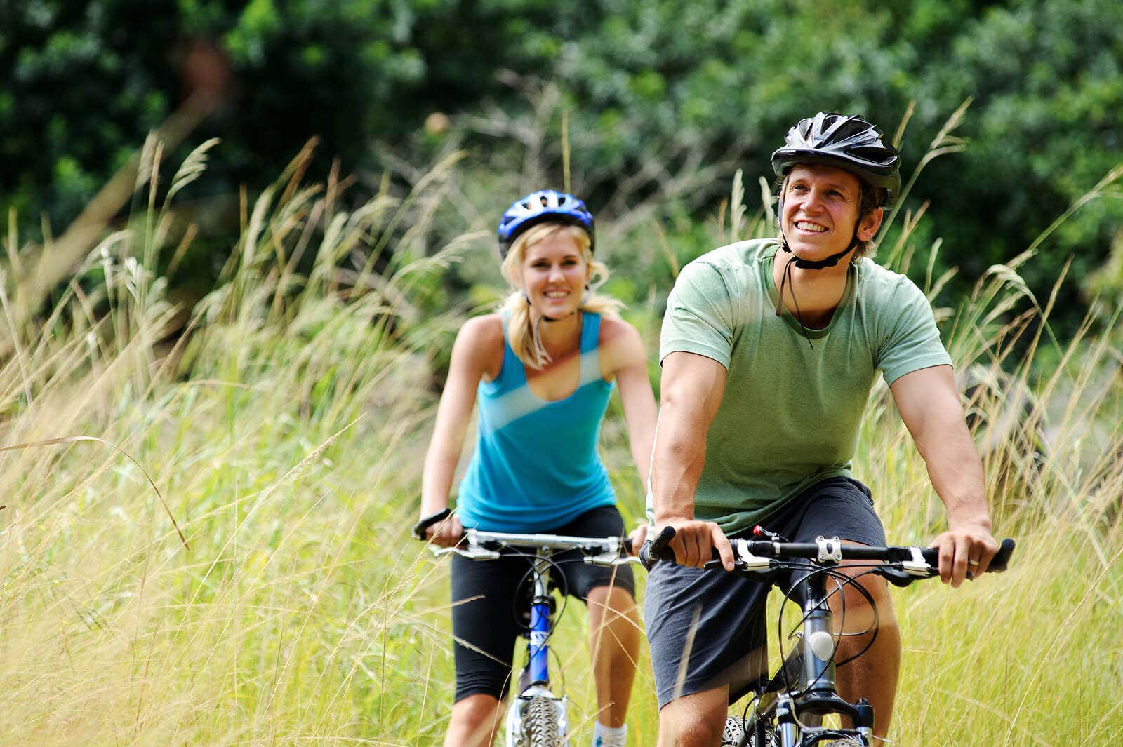 Avoid neck pain when riding a bicycle 
