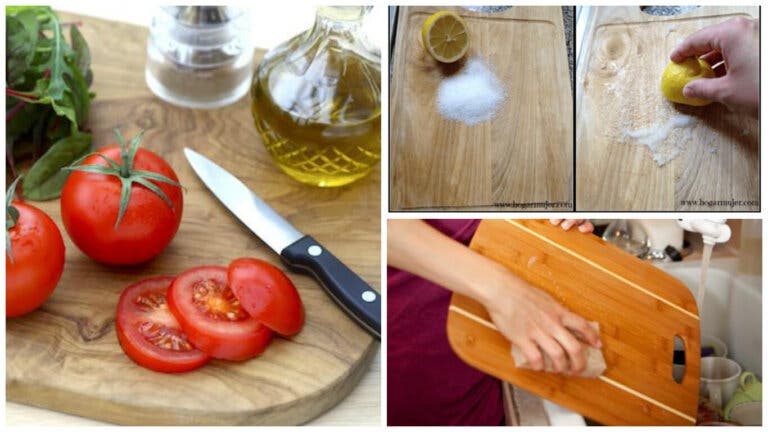 6 métodos efectivos para lavar y desinfectar la tabla de cortar