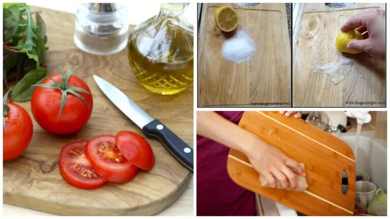 6 métodos efectivos para lavar y desinfectar la tabla de cortar