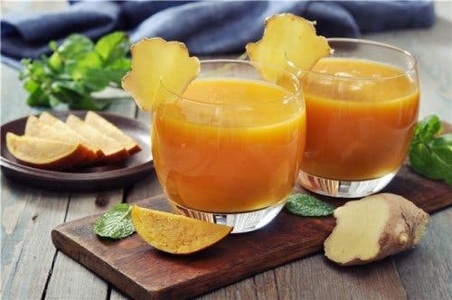 batido especial de mango y jengibre