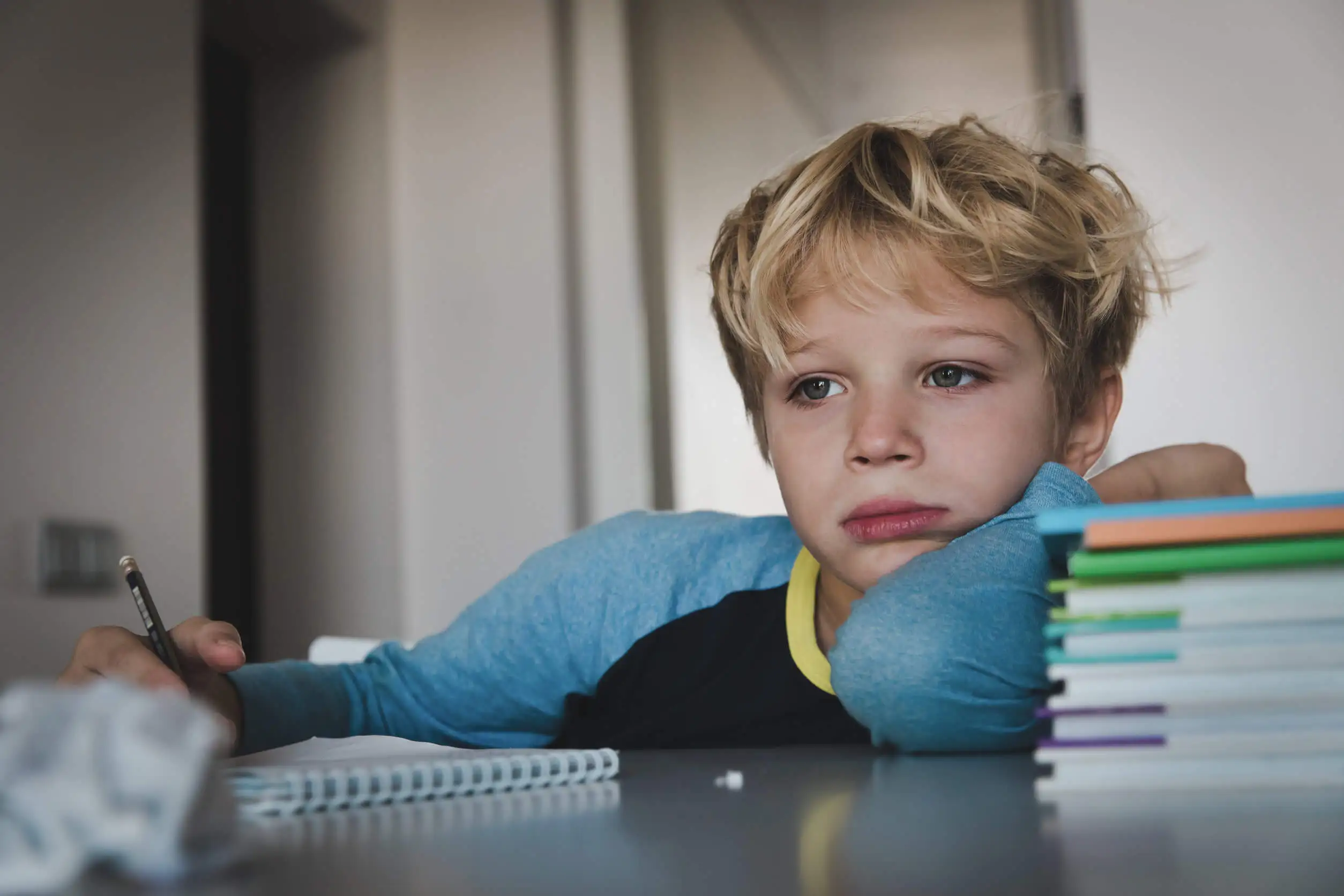 Niño que no tolera la frustración.