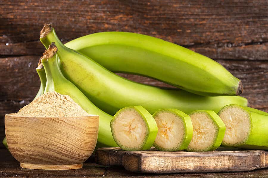 Plátano verde para hacer harina.