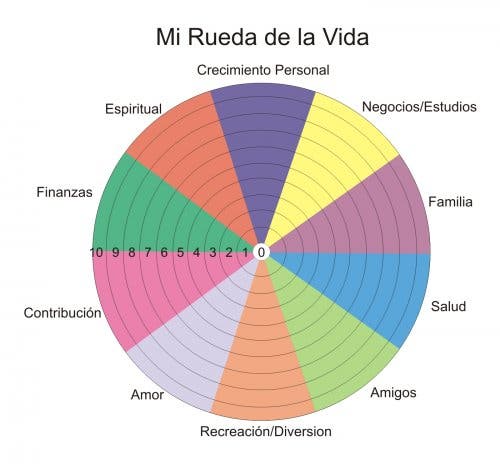 ejercicios de coaching: la rueda de la vida