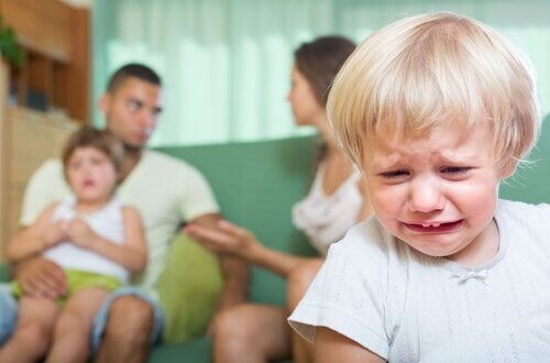 Consecuencias de discutir frente al niño