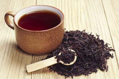 Phlegmone behandeln mit schwarzem Tee