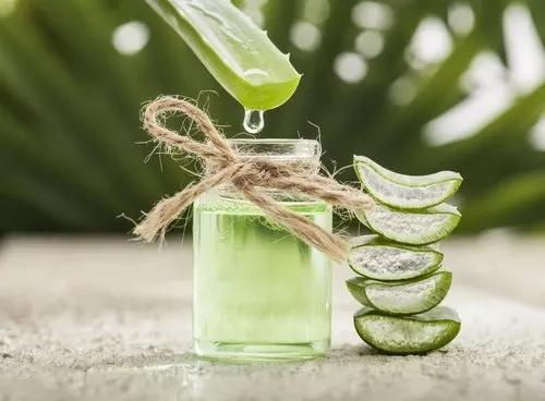 Tratamiento de aloe vera y vitamina E.