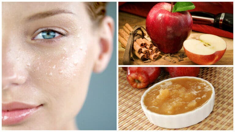Mascarilla de manzana y canela para el cutis graso