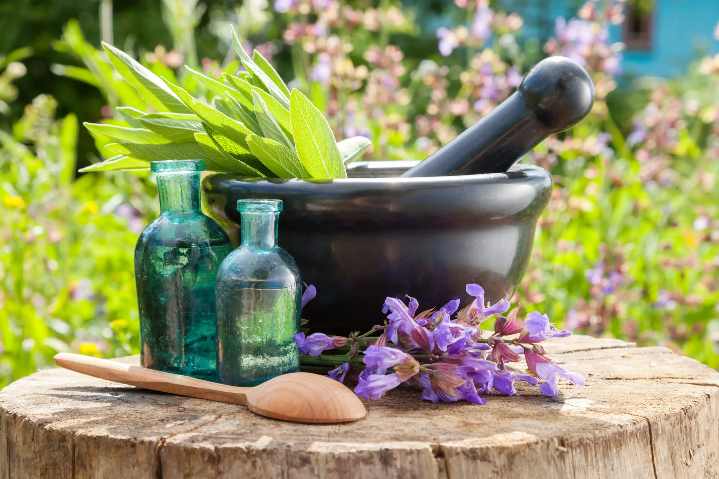 Aceite de salvia para reducir el dolor