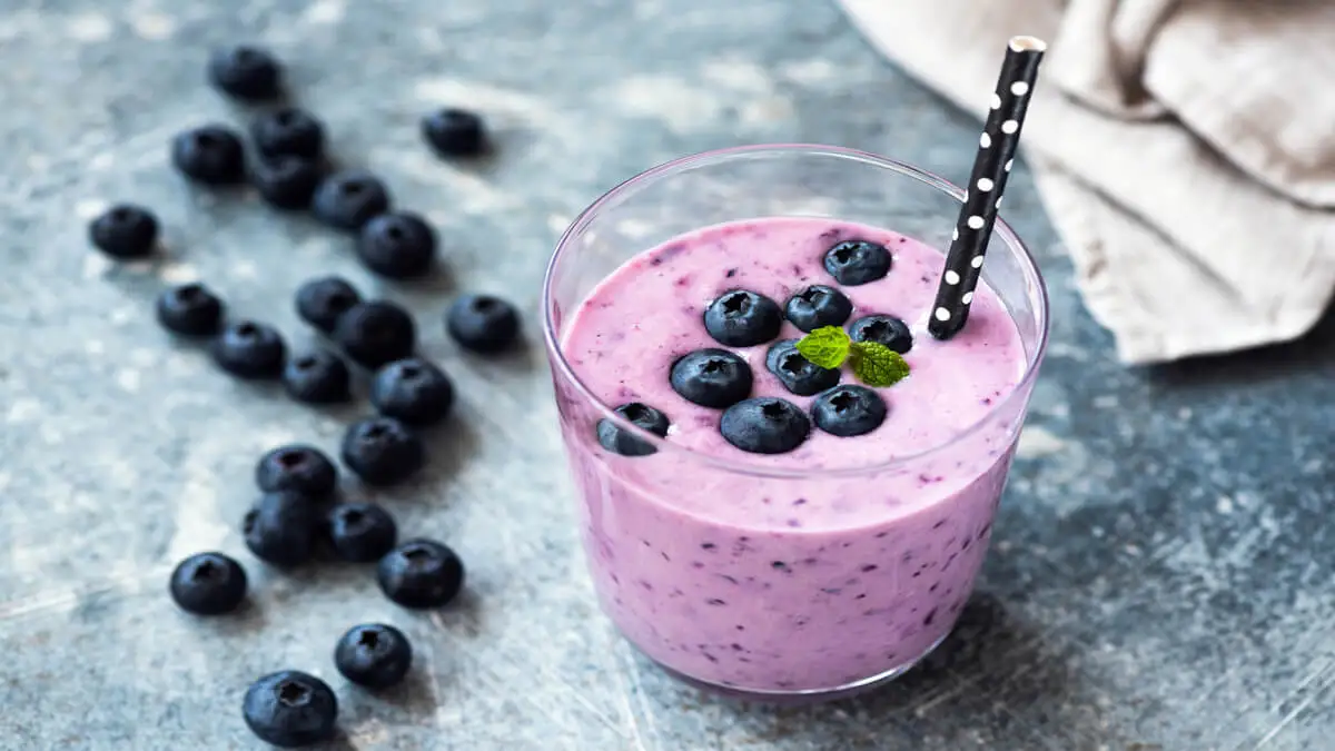 Batido de uva y arándano.
