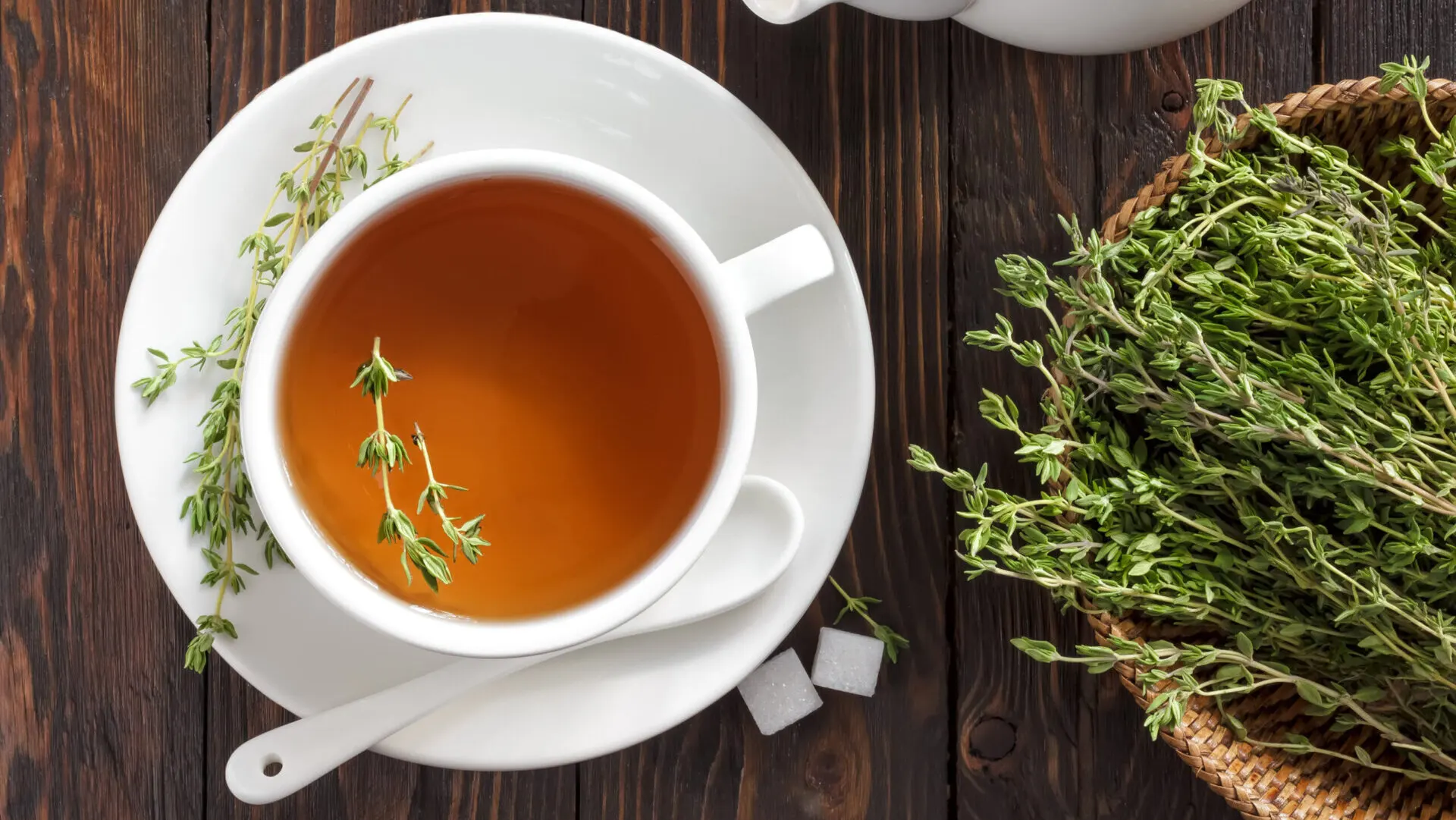 Té de tomillo.