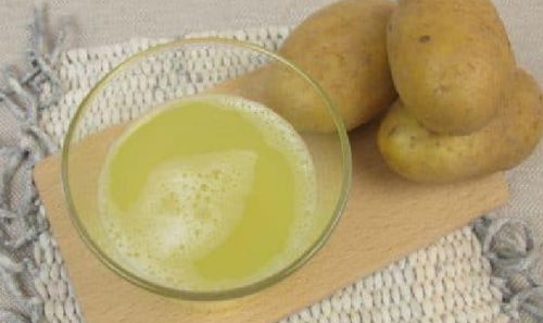 jugo de patata cruda