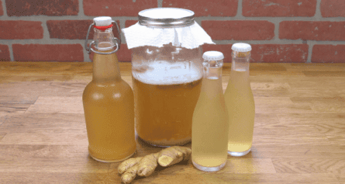 Agua de jengibre.