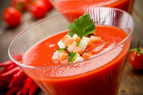 Gazpacho fresco.