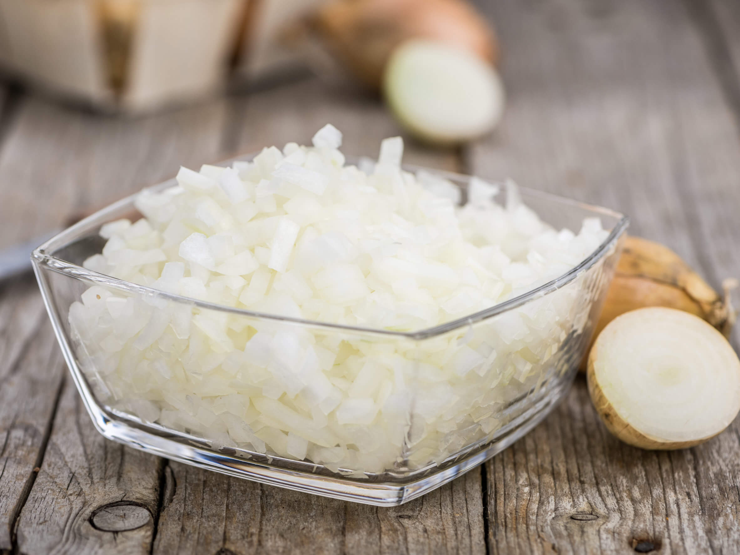 Cipolla tritata per i bollitos pelones.