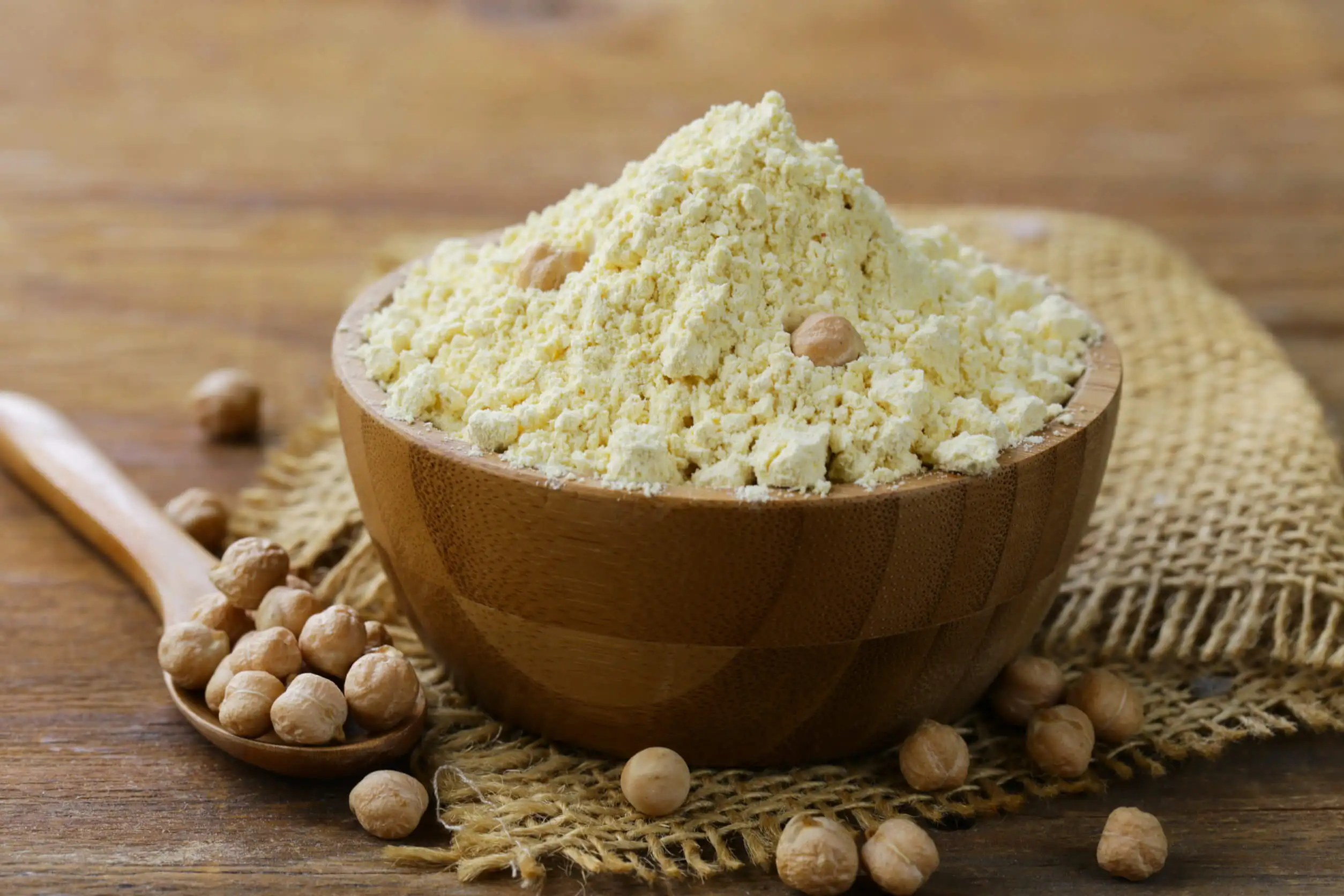 Garbanzo legume flour