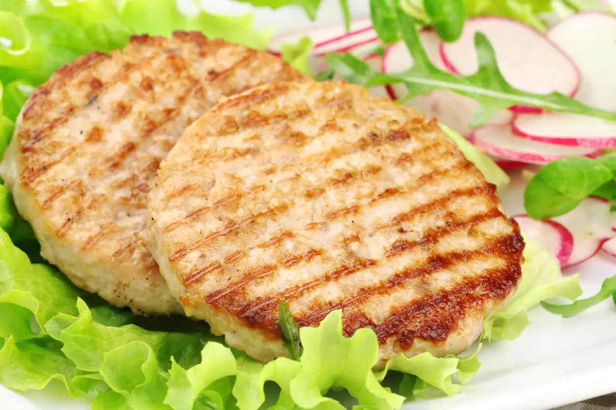 Hamburguesa de pavo.