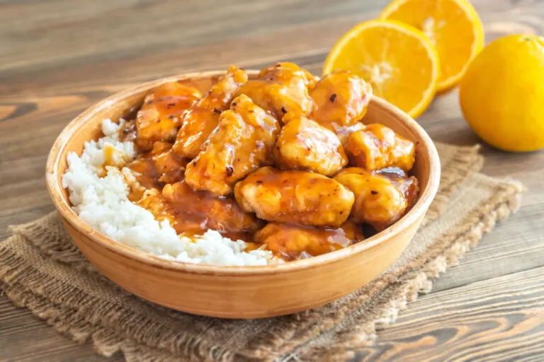 Pollo a la naranja.