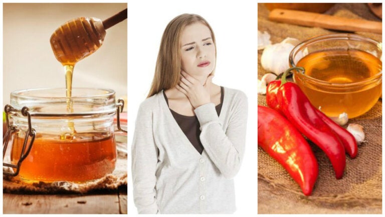Calma el dolor de garganta con este remedio antibiótico de ajo, pimienta y miel