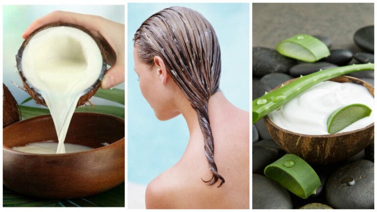 Combate la caída del cabello con este tratamiento de vera leche de coco Mejor con Salud