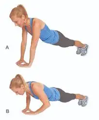 Flexiones diamante para fortalecer los brazos