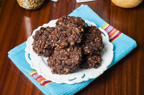 Galletas superenergéticas de avena, cacahuete y cacao sin gluten
