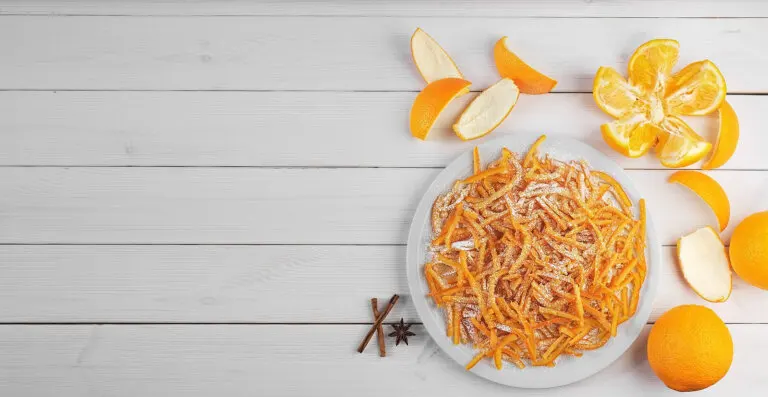 4 mascarillas faciales con cáscara de naranja