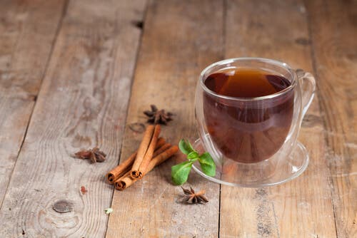 Té a base de canela.