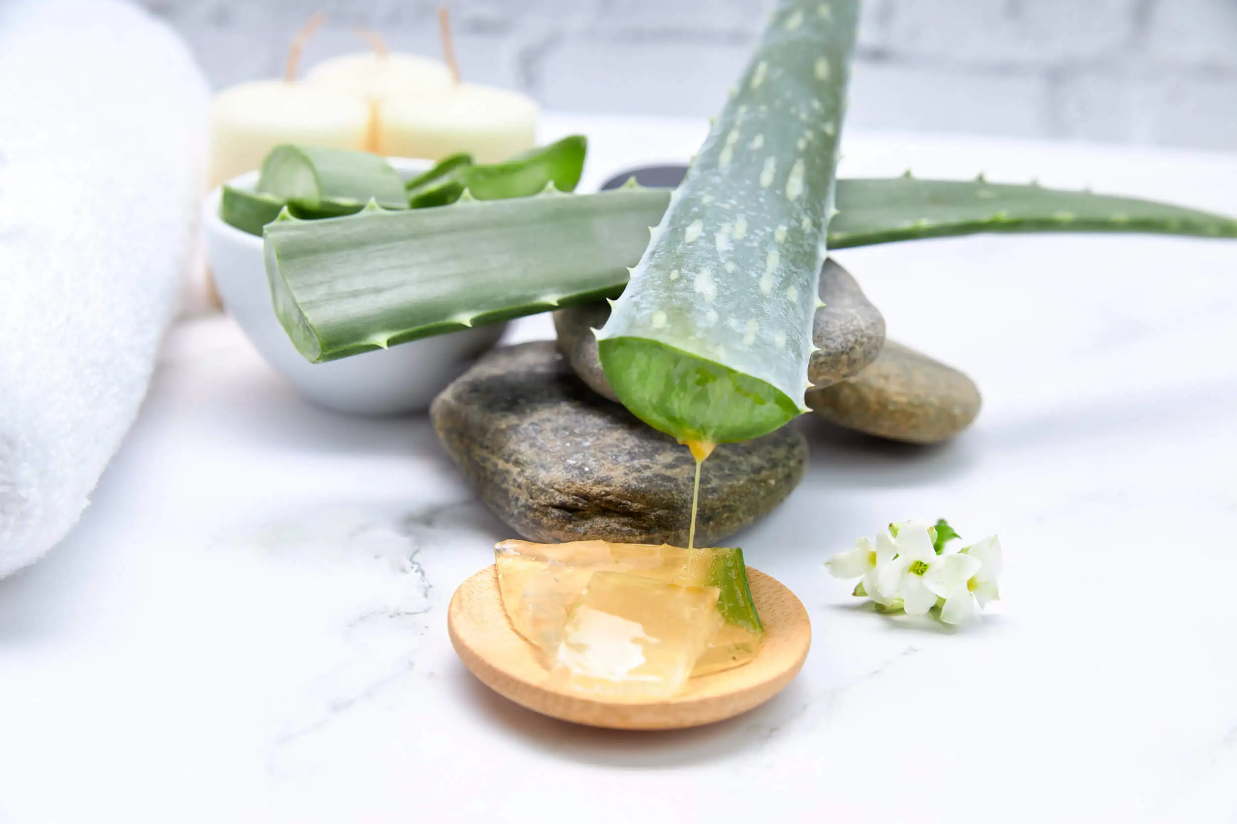 Remedio con aloe vera.