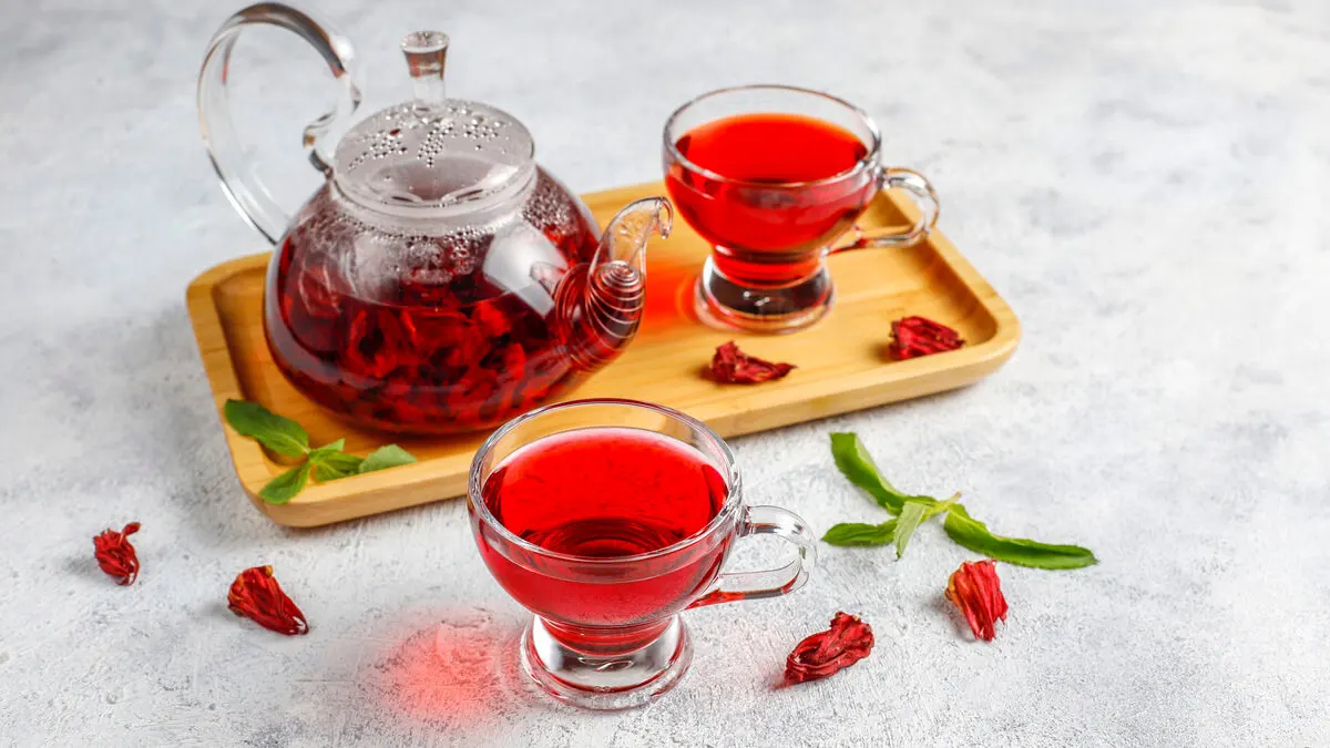 Té de flor de Jamaica para el dolor de riñones.