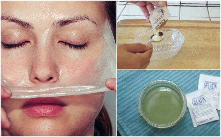 Mascarilla de gelatina y leche para eliminar los puntos negros