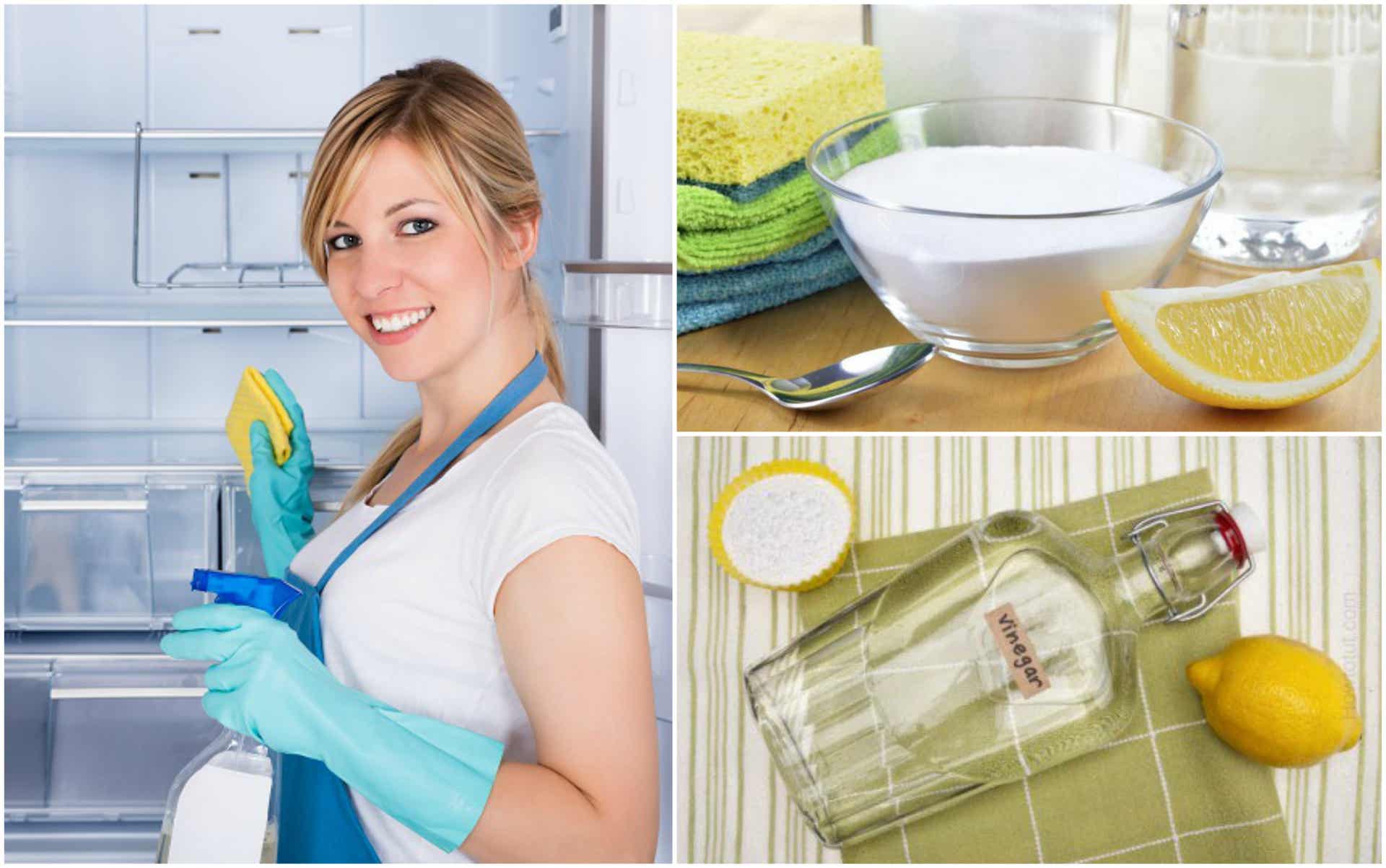 Cómo limpiar y desinfectar la nevera usando 5 soluciones caseras