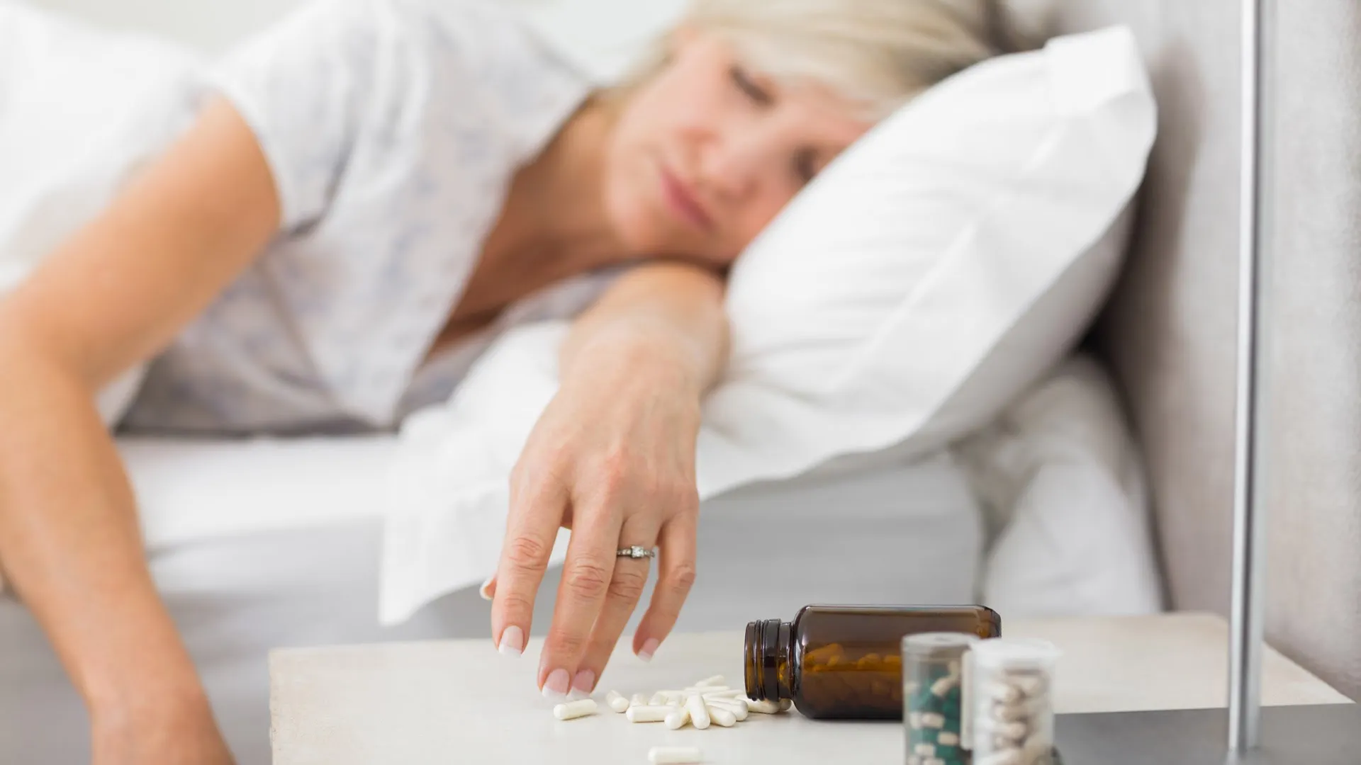 Melatonina y otras pastillas para dormir.