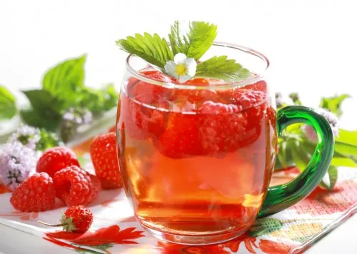 Infusión de frambuesa