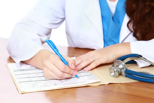 prescripción de un médico