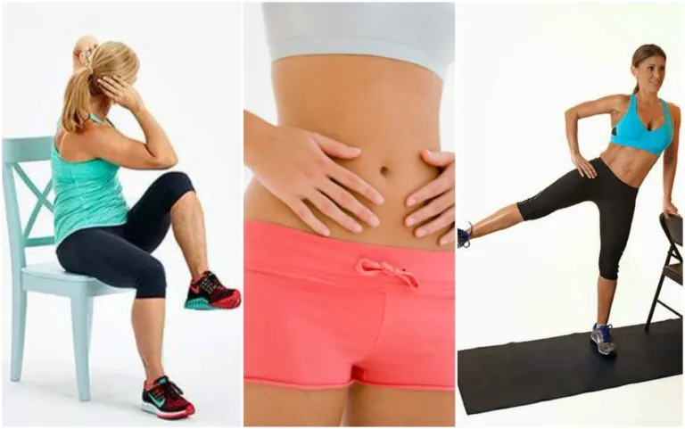 5 ejercicios para hacer con una silla y reducir grasa abdominal