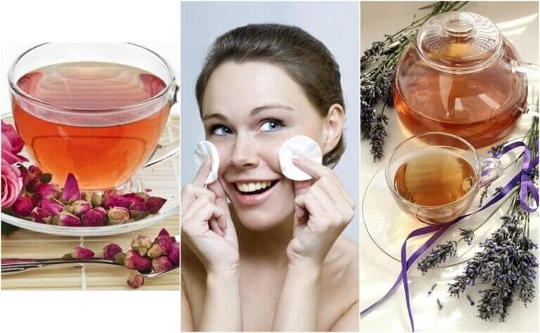 5 infusiones naturales que puedes usar como tónico para el rostro
