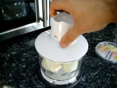 cortar la cebolla en la procesadora