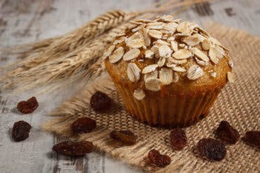Magdalenas de avena, nutritivas, sin gluten y sin lactosa