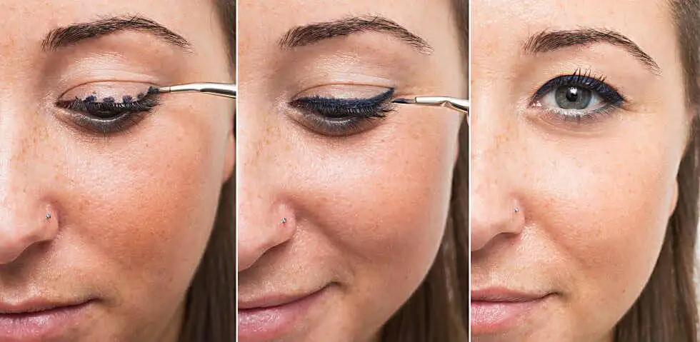 Delineado de los ojos.