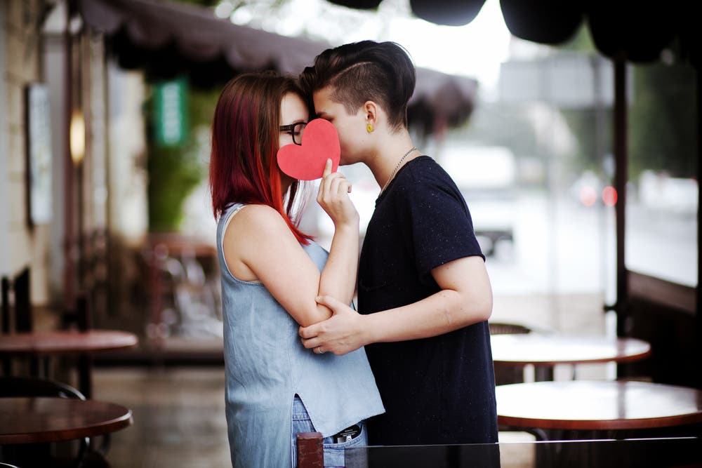 Pareja con corazón