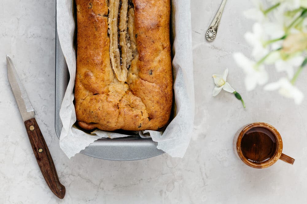 Receta de pudin de plátano