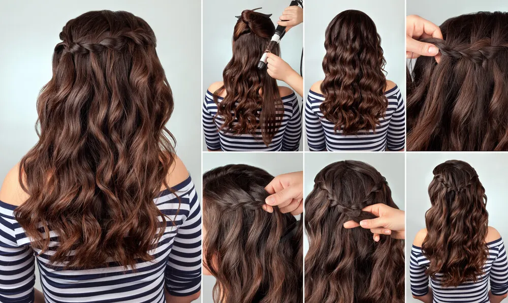 Una diadema de trenzas