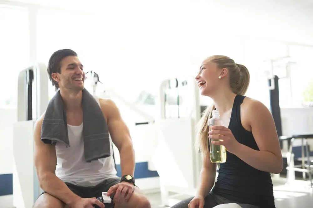 Man en vrouw hebben gesport