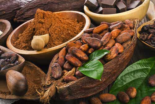 Ingrediente para preparar bombones de cacao
