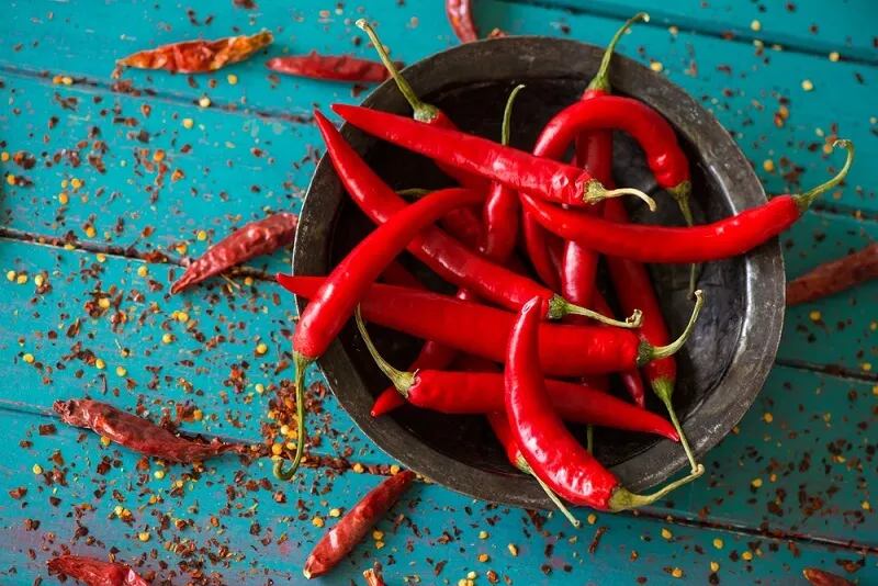 Chile para elaborar salsa de kétchup picante.