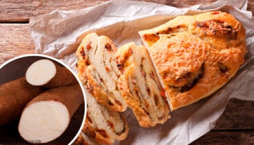 Pan de mandioca, avena y chocolate sin gluten, sin lactosa y sin azúcar