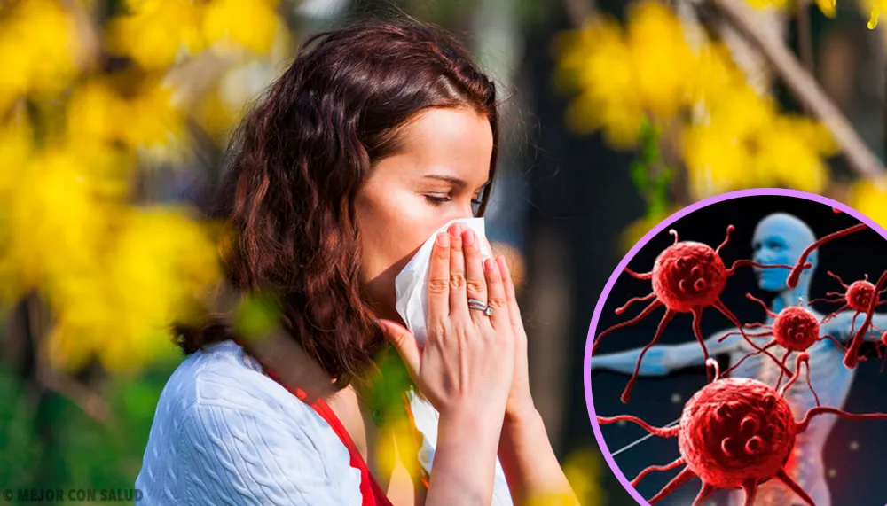 Femme avec un système immunitaire affaibli